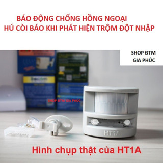 Báo Động Chống Trộm Cảm Biến Hồng Ngoại HT1A Decom - Còi Hú 120dB, Phát Hiện Chuyển Động