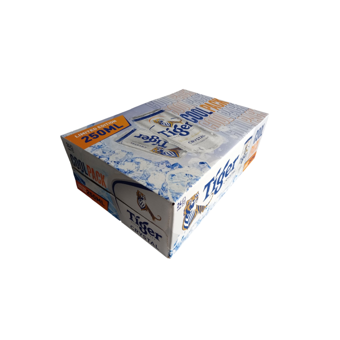 Hoả tốc - Thùng 24 Lon bia Tiger Crystal Cool Pack lon 250 ml