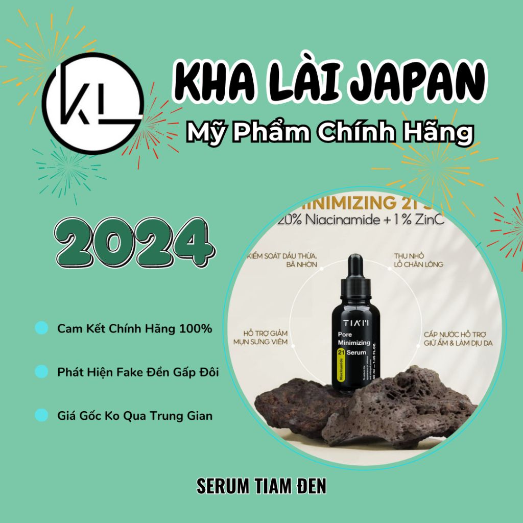 Serum Tiam Pore Minimizing 21 Niacinamide 20% + Zinc 1% Thu Nhỏ Lỗ Chân Lông, Kiểm Soát Dầu Và Ngừa 