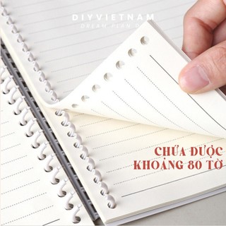 [MUA 10 SẢN PHẨM TẶNG GIẤY MÀU B5]CÒNG RỜI NHỰA NHIỀU LỖ