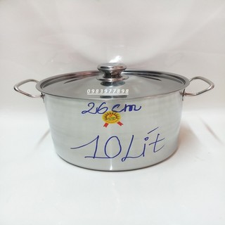NỒI SÚP INOX LÙN CAO 20CM.