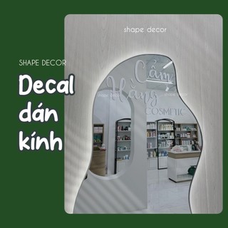 Decal Open Close dán kính đặt theo yêu cầu