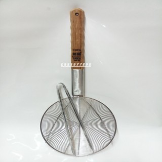 VỢT VÒNG INOX CÁN GỖ+TẶNG KÈM 1 GẮP INOX.