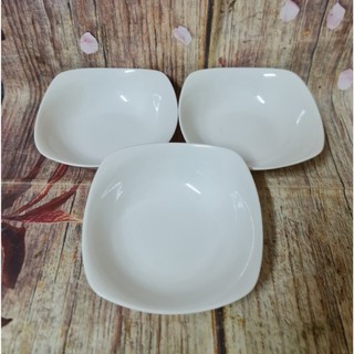 Tô vuông thân thấp sứ Minh Long 14cm - tô vuông thân thấp