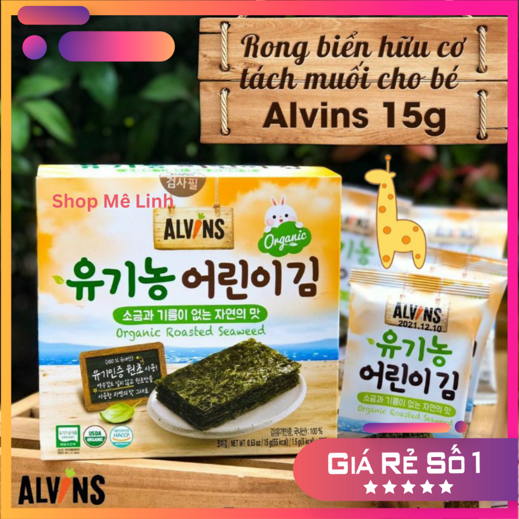 Rong Biển Hữu Cơ Tách Muối Alvins Hàn Quốc -ShopMeLinh