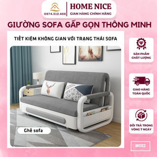 Giường sofa gấp gọn thông minh hiện đại phong cách châu âu - giường sofa đa năng m002