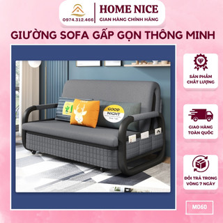 Giường sofa gấp gọn thông minh, Sofa giường kéo gấp gọn đa năng cao cấp M060-3