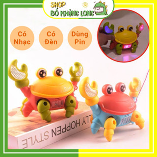 Đồ Chơi Cho Bé Con Cua Chạy Pin Có Phát Nhạc Và Đèn Con Cua Đồ Chơi Đồ Chơi Chạy Pin Cho Bé - BỐ KHỦNG LONG