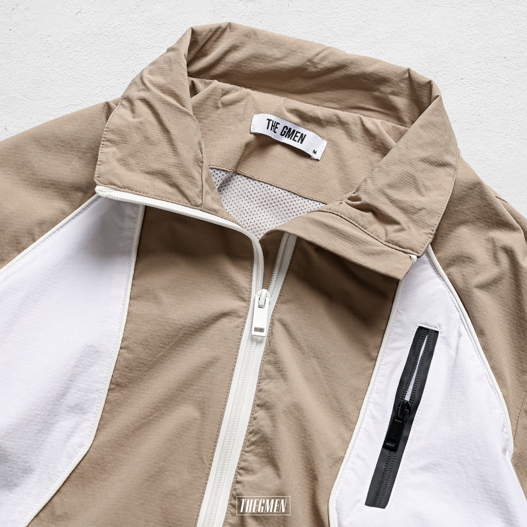 Áo khoác COLOUR BLOCK JACKET vải Cotton, form Regular - THE GMEN ELEGANT EST 2017