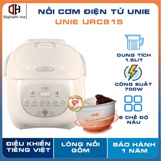 Nồi Cơm Điện Unie  URC815, Công Suất 700W, Dung Tích 1,5l, Lòng Gốm Tự Nhiên, Bảo Hành Chính Hãng