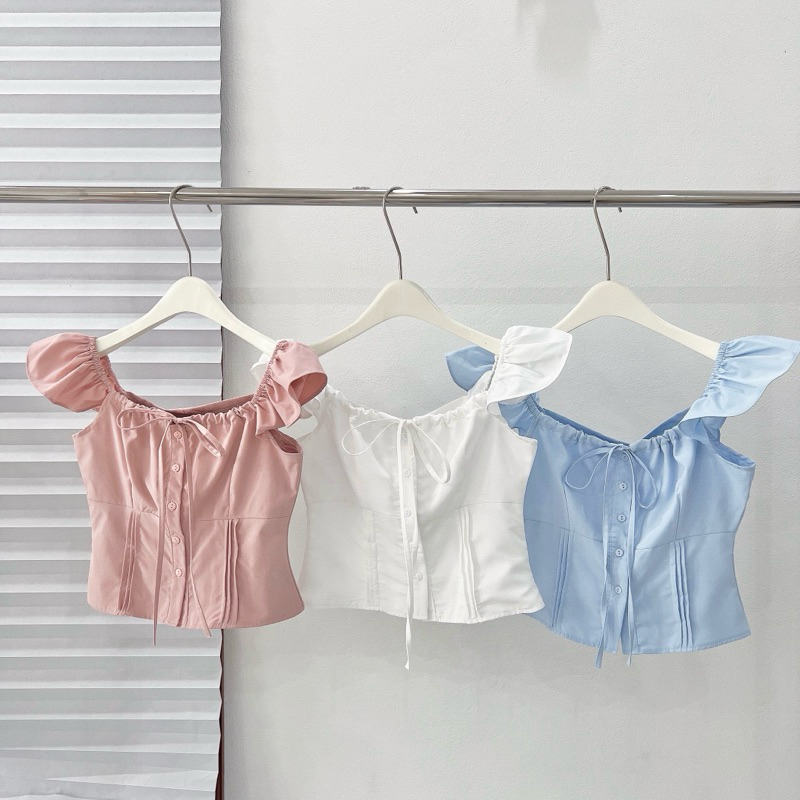 [S2.757] Set Áo Thô Cánh Tiên Mix Chân Váy Xoè Tầng Dáng Dài Hàng 2 Lớp Dày Dặn 3 Màu | BigBuy360 - bigbuy360.vn