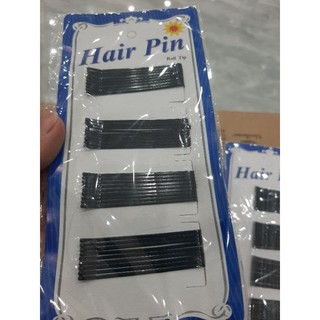 Vỉ kẹp tóc ghim tăm đen ( loại 36 và 60 chiếc )