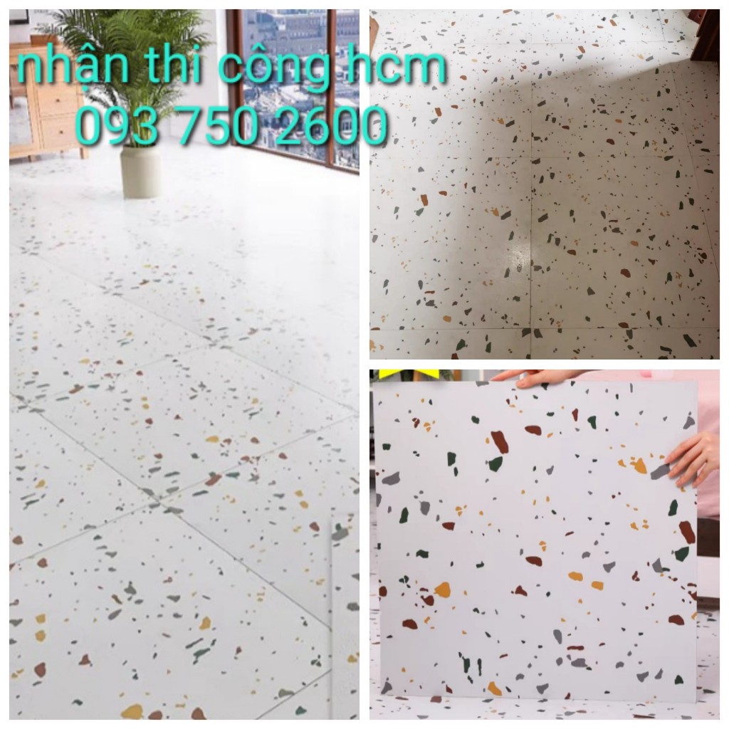 Sàn nhựa giả bê tông kích thước 45x45cm