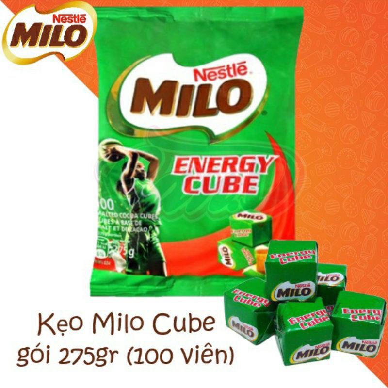 Kẹo Milo Cube Thai Lan gói 100 viên_