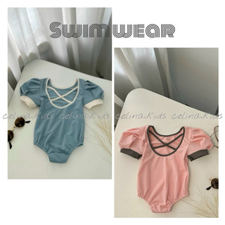 Đồ Bơi Cho Bé Gái CELINA BG2 Bộ Đồ Bơi Bikini Bé Gái 1-6 tuổi Chất Liệu Cotton Thun Lạnh Thiết Kế Tay Bồng Hở Lưng