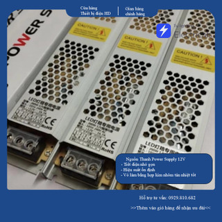 Nguồn led thanh power supply 12v 5a, 10a, 12.5a, 16.7a, 25a, 33a chính hãng