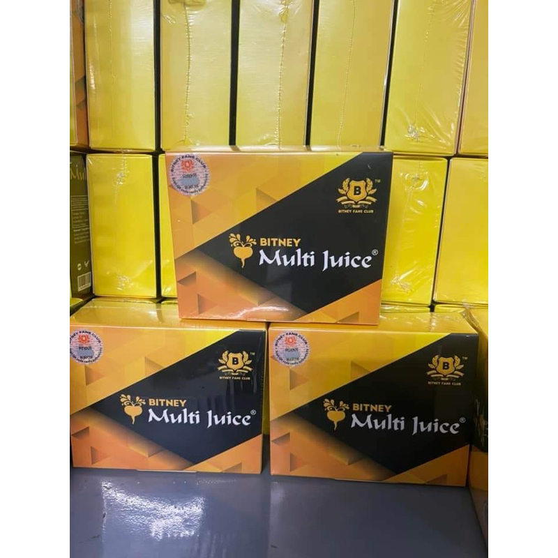 [ giá tốt ] Multi Juice bitney sách tay Malaysia  1 hộp 10 gói.
