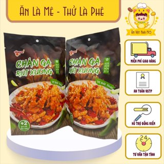  Chân gà rút xương ăn liền. Chân gà rút xương HONGKONG vị sốt thái 60g OHAYO  . Ăn Vặt Nhà Mỡ 