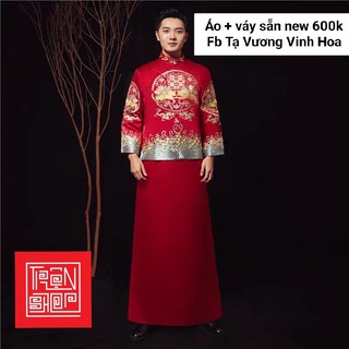 Trang phục hỷ phục đồ khoả nam hoạ tiết thêu mẫu mới sẵn sale giá rẻ hàng new sẵn