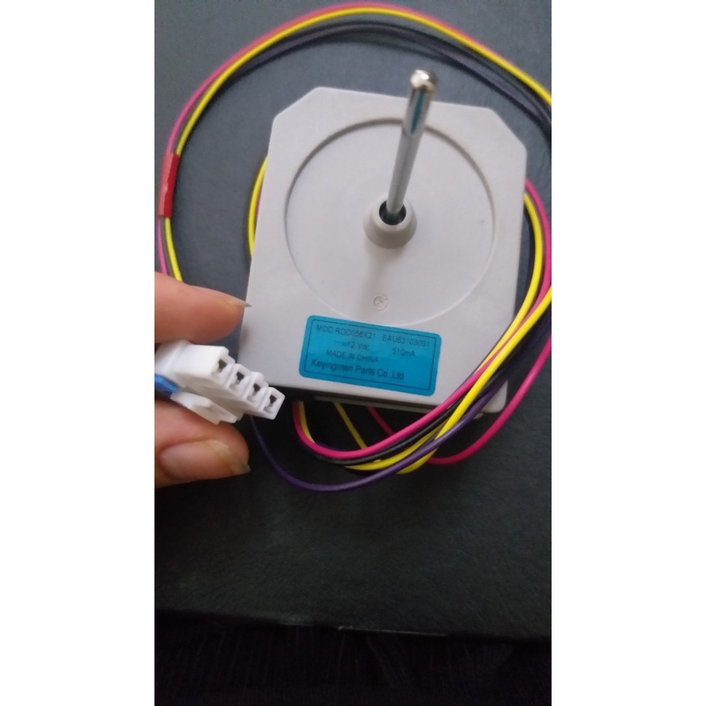 Quạt tủ lạnh sứ LG 12V DC 4 dây - Quạt Tủ Lạnh LG DC 12V 4 dây (Hàng Hãng) Mô Tơ Quạt Tủ Lạnh LGg
