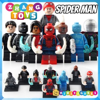 Đồ chơi Xếp hình mô hình người nhện Peter Parker Mysterio - Nick Fury - Hydro Man - Hogan - Mary Jane Minifigures WM6062