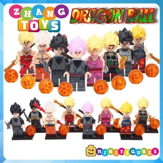 Đồ chơi Xếp hình Dragon Ball gồm Gohan - Bardock - Broly - Goku Vegeta Minifigures WM6032