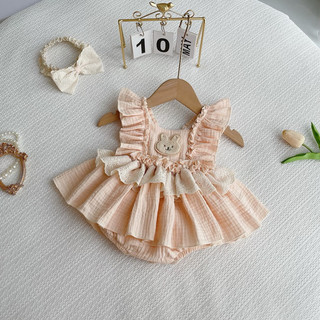  Váy bé gái sơ sinh chất Xô Muslin mềm mịn Min Boutique. Váy bé gái đầy tháng, thôi nôi,sinh nhật,chụp hình