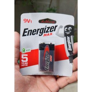 Vỉ 1 viên pin vuông 9V Energizer mẫu mới có logo môi trường xanh