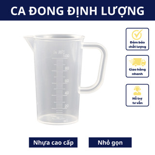 Ca đong định lượng 100ML có chia vạch bằng nhựa trong suốt cao cấp đồ dùng ly đong pha chế sữa,nước nhỏ gọn tiện lợi