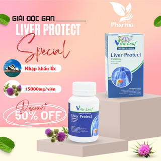 Viên uống giải độc gan Liver Protect làm mát gan tăng cường chức năng gan lọ 60 viên Rosa Bonita