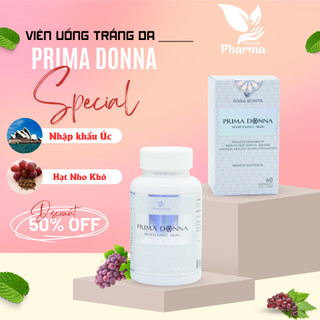 Viên uống Prima Donna chiết xuất thiên nhiên nhập khẩu Úc lọ 60 viên Rosa Bonita