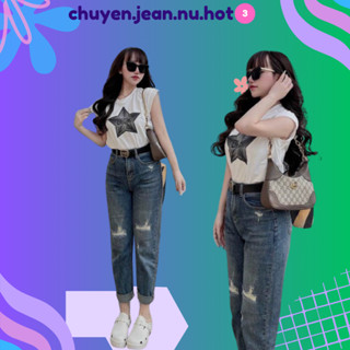 Quần jean bò baggy ống suông rộng xuông nữ quần jeans rin ống đứng loe cạp cao cao cấp DENIM 2399 1508 1333  hót 2025