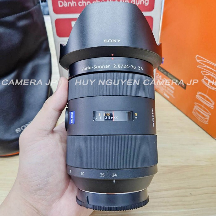 ỐNG KÍNH Sony 24 70 F2.8 ZA SSM Carl Zeiss Vario-Sonnar T* ĐẸP 95-99.99%, Ngàm LA-EA3 Sony , 24-70mm