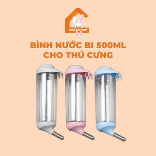 Bình nước bi 500ml cho thú cưng thỏ, mèo, bọ.....
