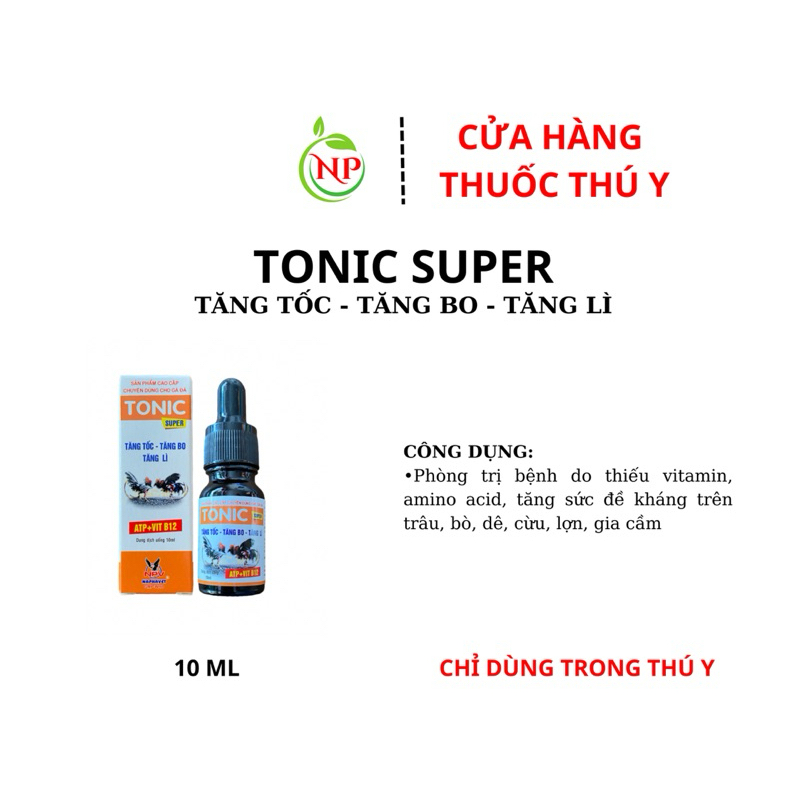 TONIC SUPER TĂNG LỰC GÀ ĐÁ 10ML