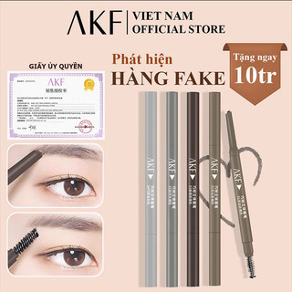 { AKF }Bút kẻ lông mày 2 đầu chống mồ hôi cao cấp-Chì kẻ chân mày 2in1 đầu vát vẽ rõ ràng từng chân,chuyên dụng lâu trôi