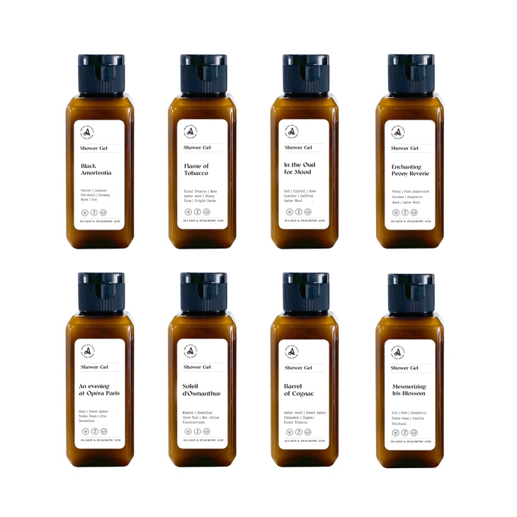 BỘ 8 MÙI HƯƠNG SỮA TẮM HƯƠNG NƯỚC HOA CHO DA NHẠY CẢM DUNG TÍCH 55ML CHÍNH HÃNG