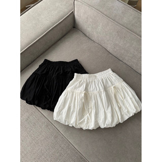 Chân váy đũi lụa nơ xoè bồng-CAMkorea