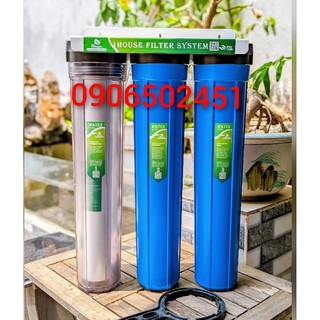 Bộ lọc nước sinh hoạt - Lọc nước thô, bộ lọc tổng 3 cấp ly 20INCH Chuẩn
