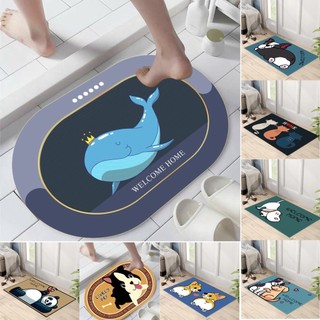 Thảm lau chân chùi chân 3d chống trơn trượt, thảm trải bếp siêu thấm nhà tắm, nhà bếp