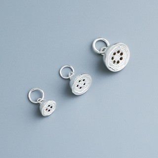 Charm treo đài hoa sen bạc 925 - tổng kho sỉ charm bạc