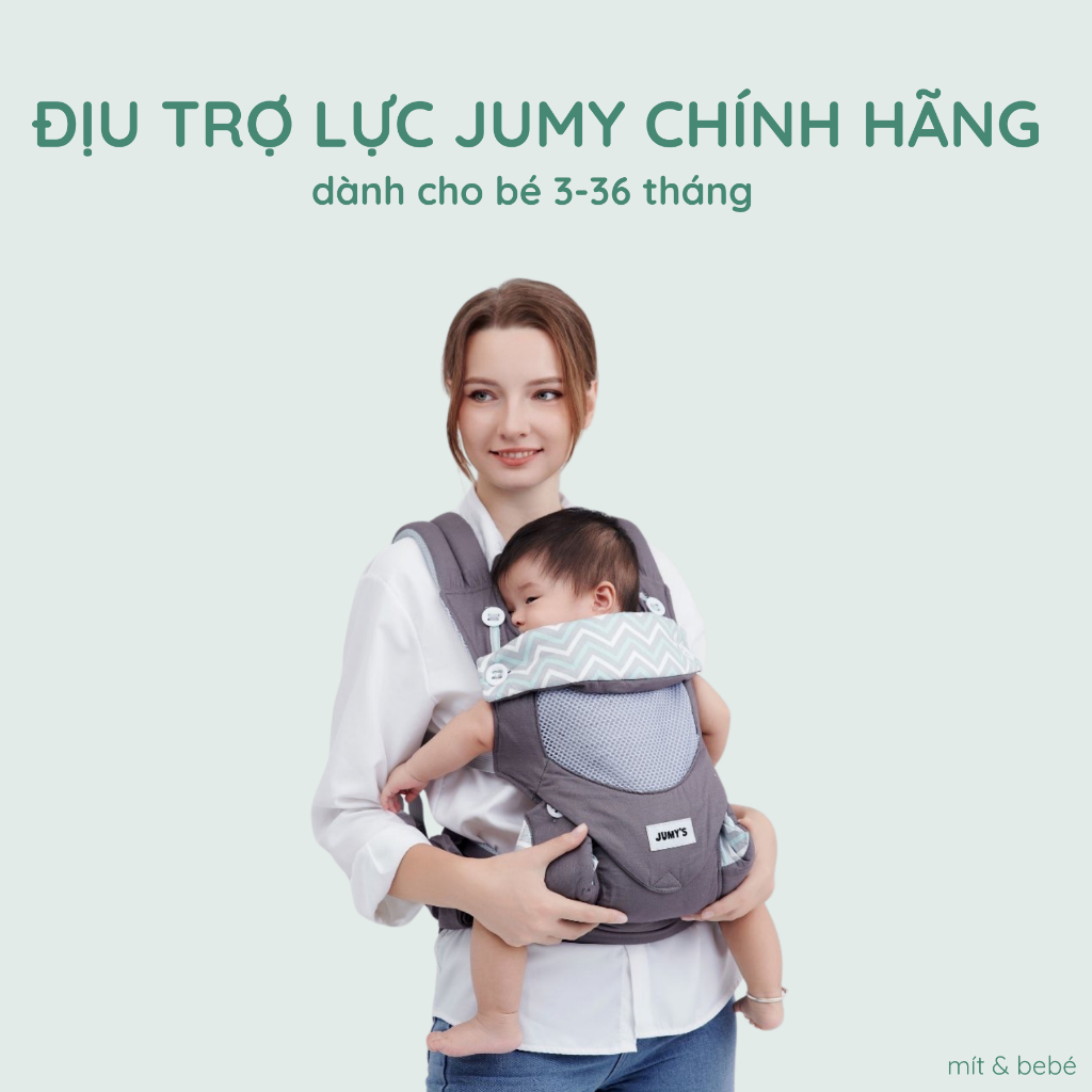 Địu trợ lực Jumy's cho bé 3 đến 36 tháng, địu trợ lực tốt, địu em bé, địu trợ lực jumy