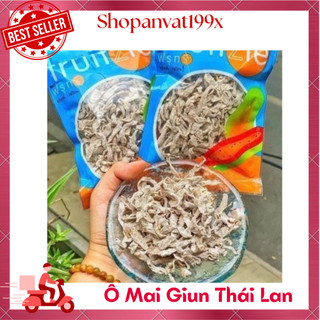 Ô mai giun thái lan gói 50g ô mai giun xanh, ô mai giun xí muội nhập khẩu, đồ ăn vặt
