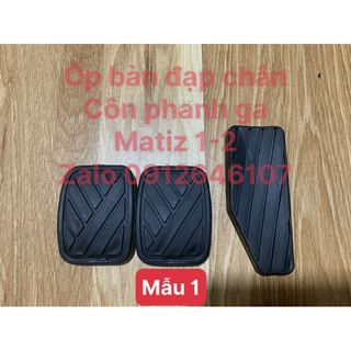 Bộ cao su ốp bàn đạp chân Côn, phanh, ga Daewoo Matiz 1,2