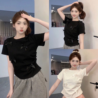 Áo babytee ( NƠ TO NHÚN EO) SIÊU XINH CHẤT COTTON DÃN