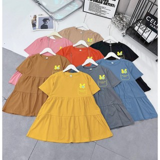Áo Cộc Bầu Hè, Áo Thỏ 3 Tầng – Chất Cotton Mềm Mát
