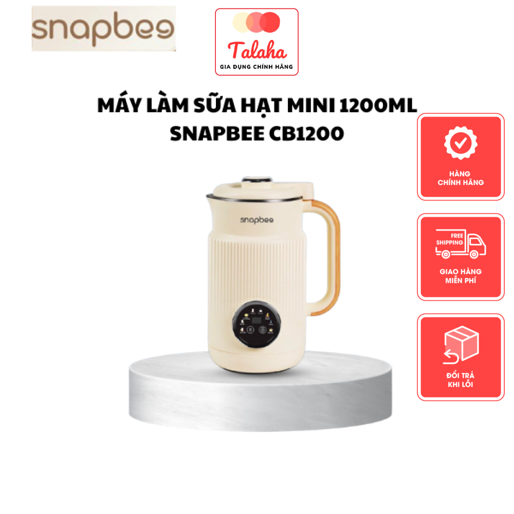 Máy làm sữa hạt Snapbee CB1200 - Dung tích 1200 ml - 9 chế độ nấu đa năng - BH 2 năm chính hãng