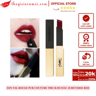Son YSL Rouge Pur Couture The Slim Màu 18 Reverse Red