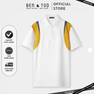 Áo Polo nam BEN & TOD  R1300BD304 ghép màu, thanh lịch, sang trọng, mới mẻ