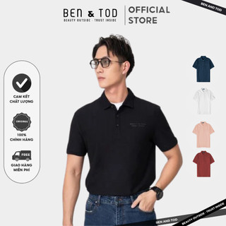 Áo polo nam BEN & TOD 22157 vải thun cotton 100% nam tính chỉnh chu sang trọng thanh lịch